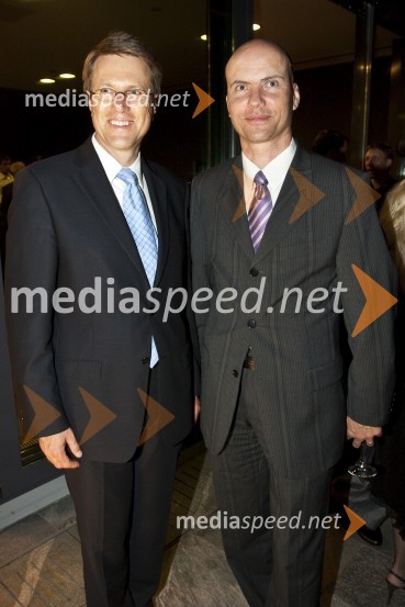 Samuel Žbogar, zunanji minister in Marko KryžanowskiBalet Pink Floyd v izvedbi milanskega gledališča La Scala, sprejem po prireditvi