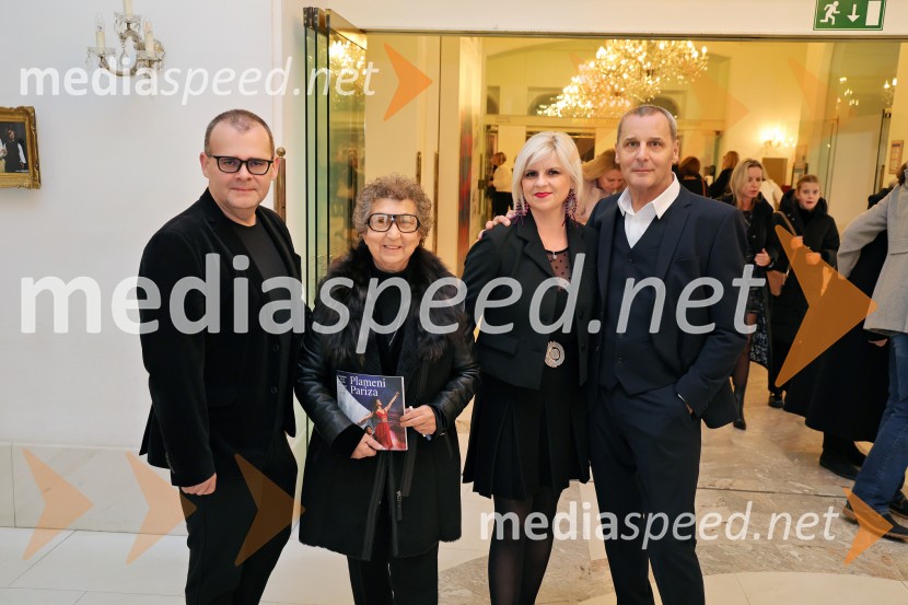  Alan Kavčič, predstavnik za odnose z javnostmi SNG Maribor;  Dragica Petrovič, režiserka in producentka;  Darja Čižek, marketing, SNG Maribor;  Danilo Rošker, direktor SNG MariborPlameni Pariza, premiera baleta Opere in Baleta SNG Maribor