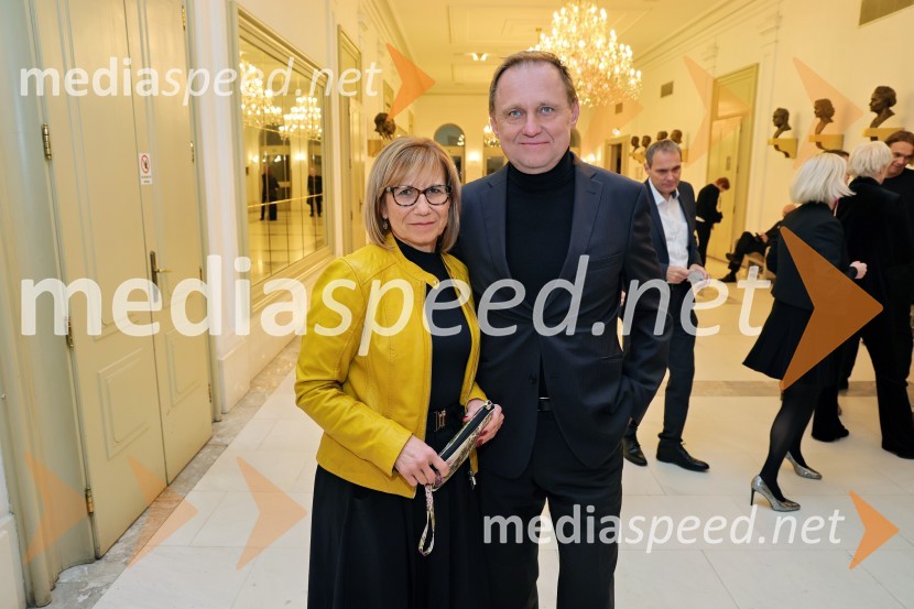  Duška Medved; dr. Samo Peter Medved,  podžupan, Mestna občina Maribor Plameni Pariza, premiera baleta Opere in Baleta SNG Maribor