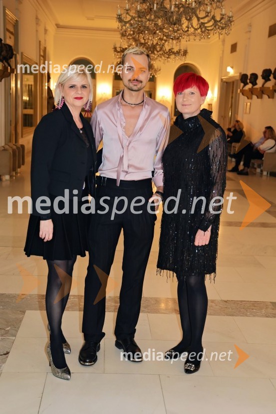  Darja Čižek, marketing, SNG Maribor;  David Hojnik, modni oblikovalec DH fashion;  Valerija Grubelnik, Cvetličarna GrubelnikPlameni Pariza, premiera baleta Opere in Baleta SNG Maribor