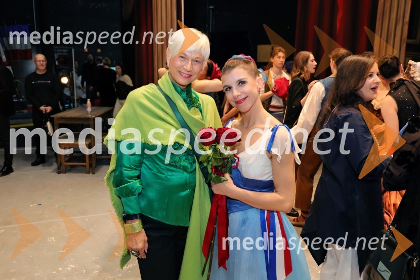  Barbra Drnač, novinarka, plesalka, koreografinja in televizijska voditeljica;  Tetiana Svetlična, baletna plesalkaPlameni Pariza, premiera baleta Opere in Baleta SNG Maribor