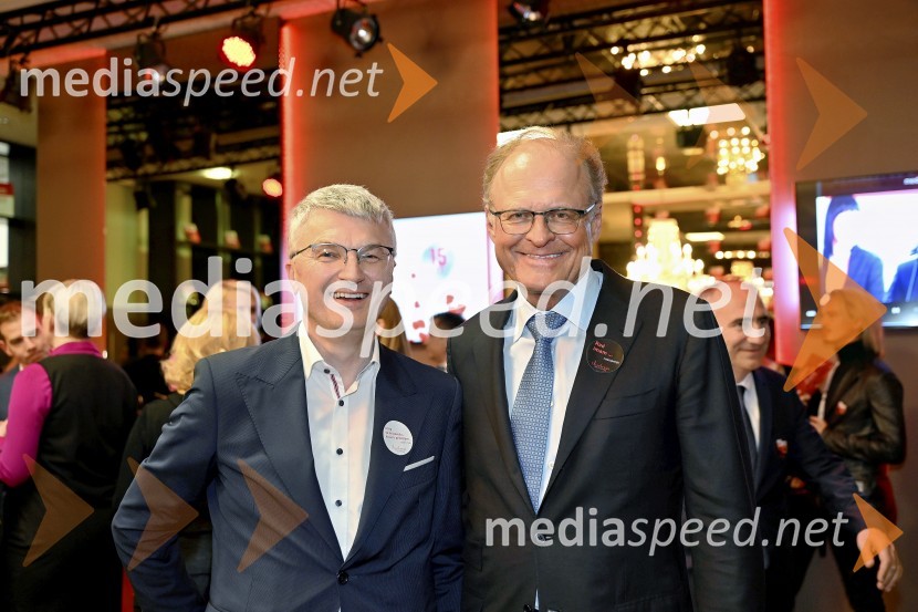  Franci Pliberšek, lastnik in generalni direktor podjetja MIK d.o.o.;  Janez  Škrabec, direktor Riko d.o.o.Franci Pliberšek (1966-2024), v spomin podjetniku in filantropu