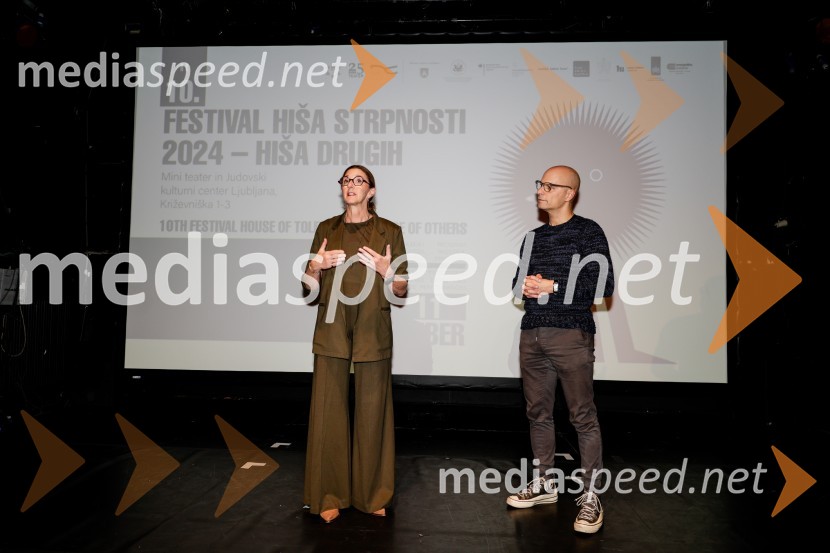  Beth Lane, igralka, producentka, pisateljica;  Branislav Cerović, producentNezlomljivi, projekcija filma v Mini teatru