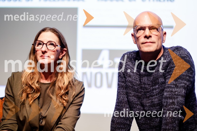  Beth Lane, igralka, producentka, pisateljica;  Branislav Cerović, producentNezlomljivi, projekcija filma v Mini teatru