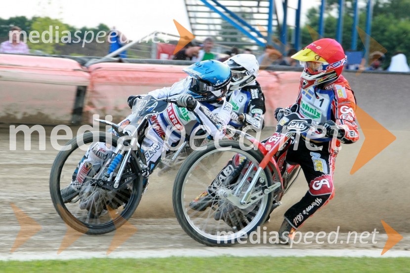 Chris Holder, Avstralija, Janusz Kolodziej, Poljska in Marko Vlah, HrvaškaSPEEDWAY, kvalifikacije za SGP 2010, QR 5