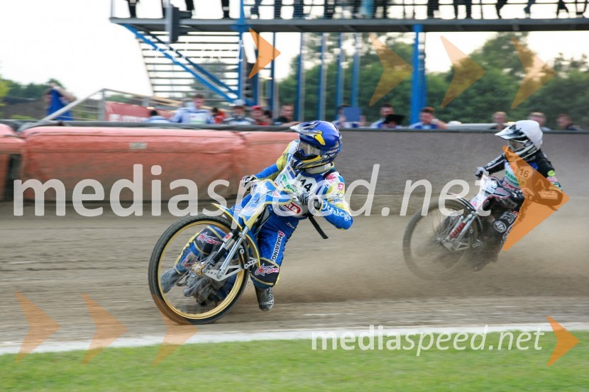 Jonas Davidsson, Švedska in Adrian Rymel, ČeškaSPEEDWAY, kvalifikacije za SGP 2010, QR 5