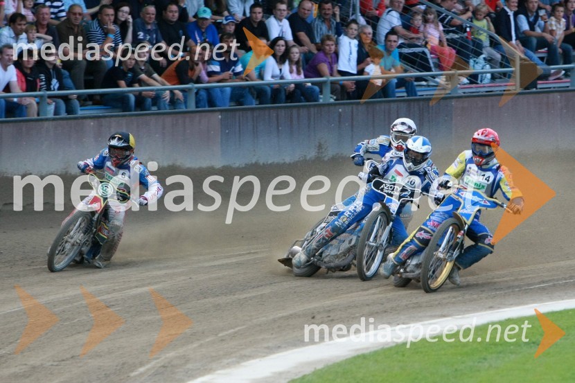 Semen Vlasov, Rusija, Piotr Swiderski, Poljska in Jonas Davidsson, ŠvedskaSPEEDWAY, kvalifikacije za SGP 2010, QR 5