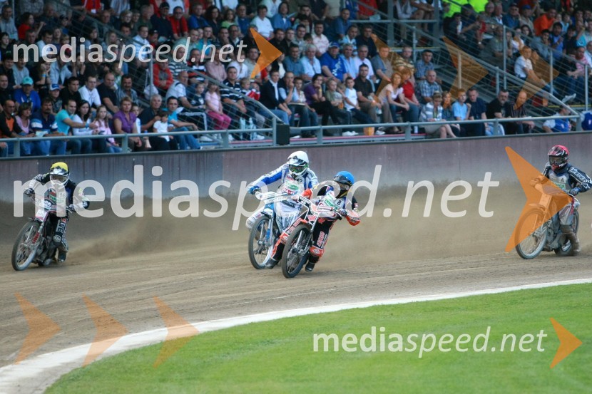 Adrian Rymel, Češka, Matej Žagar, Slovenija, Matej Ferjan, Madžarska in Marko Vlah, HrvaškaSPEEDWAY, kvalifikacije za SGP 2010, QR 5