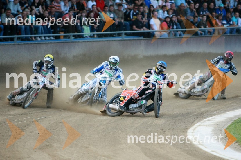 Adrian Rymel, Češka, Matej Žagar, Slovenija, Matej Ferjan, Madžarska in Marko Vlah, HrvaškaSPEEDWAY, kvalifikacije za SGP 2010, QR 5