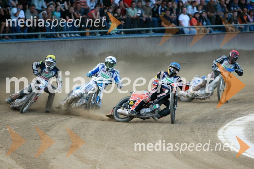 Adrian Rymel, Češka, Matej Žagar, Slovenija, Matej Ferjan, Madžarska in Marko Vlah, HrvaškaSPEEDWAY, kvalifikacije za SGP 2010, QR 5