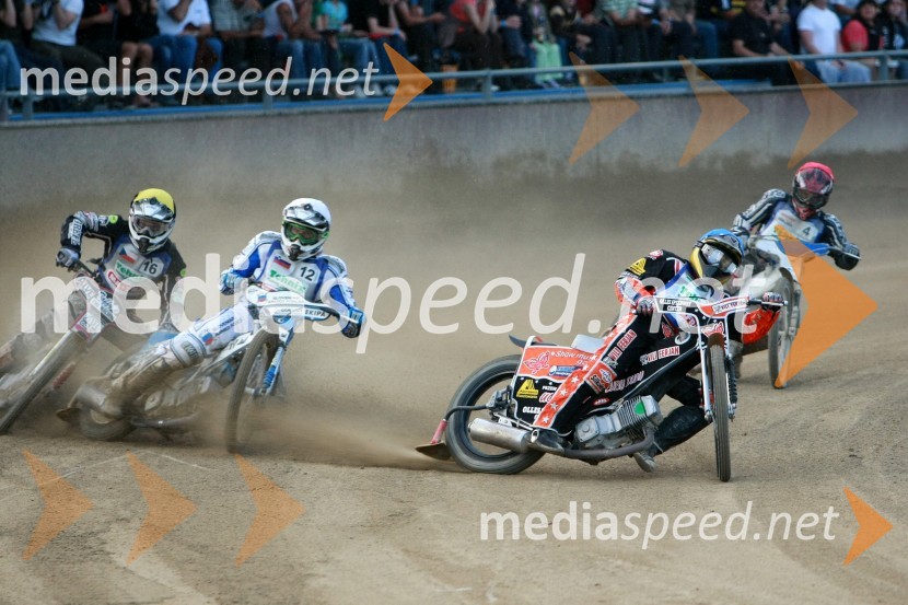 Adrian Rymel, Češka, Matej Žagar, Slovenija, Matej Ferjan, Madžarska in Marko Vlah, HrvaškaSPEEDWAY, kvalifikacije za SGP 2010, QR 5