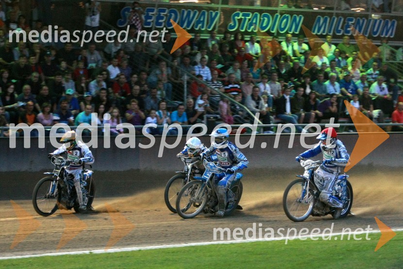 Janusz Kolodziej, Poljska, Lewis Bridger, Velika Britanija, Renato Cvetko, Hrvaška in Matej Žagar, SlovenijaSPEEDWAY, kvalifikacije za SGP 2010, QR 5