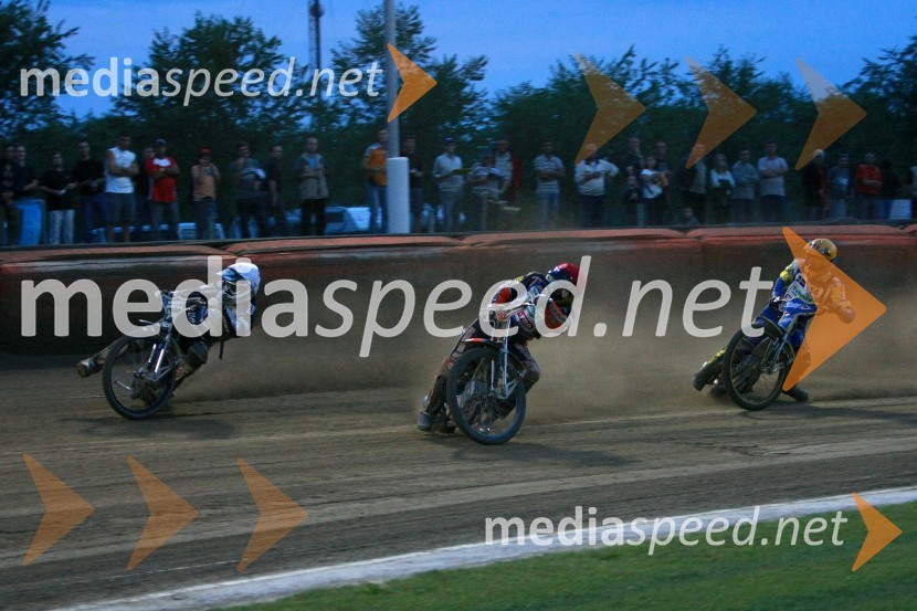 Chris Holder, Avstralija, Matej Ferjan, Madžarska in Jonas Davidsson, ŠvedskaSPEEDWAY, kvalifikacije za SGP 2010, QR 5