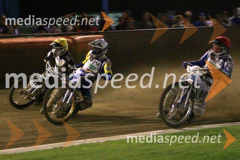 Chris Holder, Avstralija, Jonas Davidsson, Švedska in Matej Žagar, SlovenijaSPEEDWAY, kvalifikacije za SGP 2010, QR 5