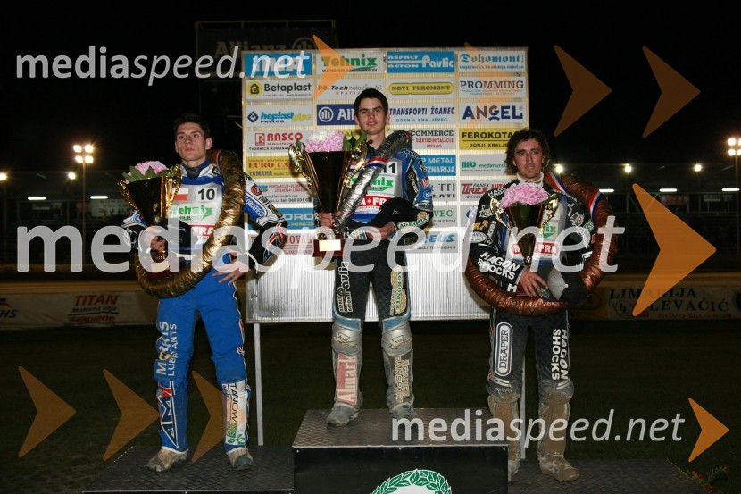 Piotr Swiderski, Poljska, Jurica Pavlic, Hrvaška in Chris Holder, AvstralijaSPEEDWAY, kvalifikacije za SGP 2010, QR 5