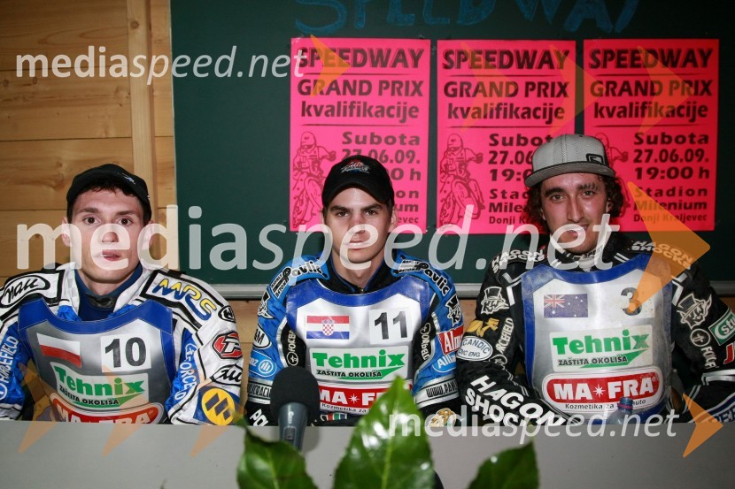 Piotr Swiderski, Poljska, Jurica Pavlic, Hrvaška in Chris Holder, AvstralijaSPEEDWAY, kvalifikacije za SGP 2010, QR 5