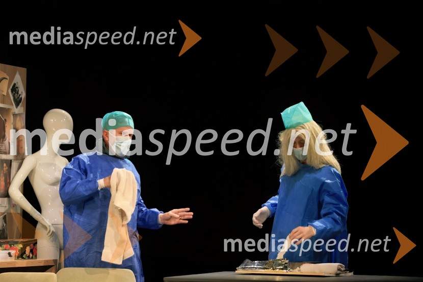  Borut  Veselko, igralec;  Domen Valič, igralecŽivljenje v teatru, premiera, Mestno gledališče Ptuj