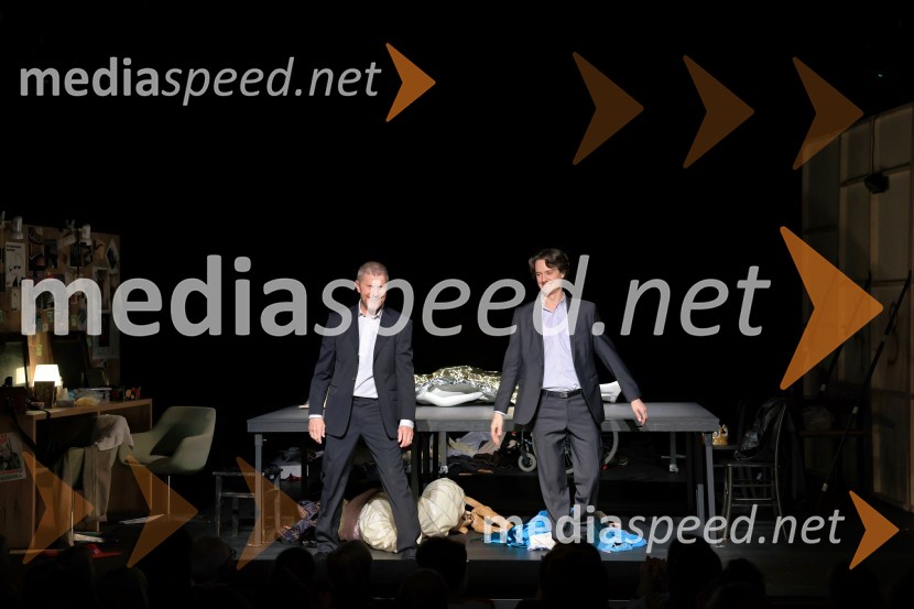  Borut  Veselko, igralec;  Domen Valič, igralecŽivljenje v teatru, premiera, Mestno gledališče Ptuj