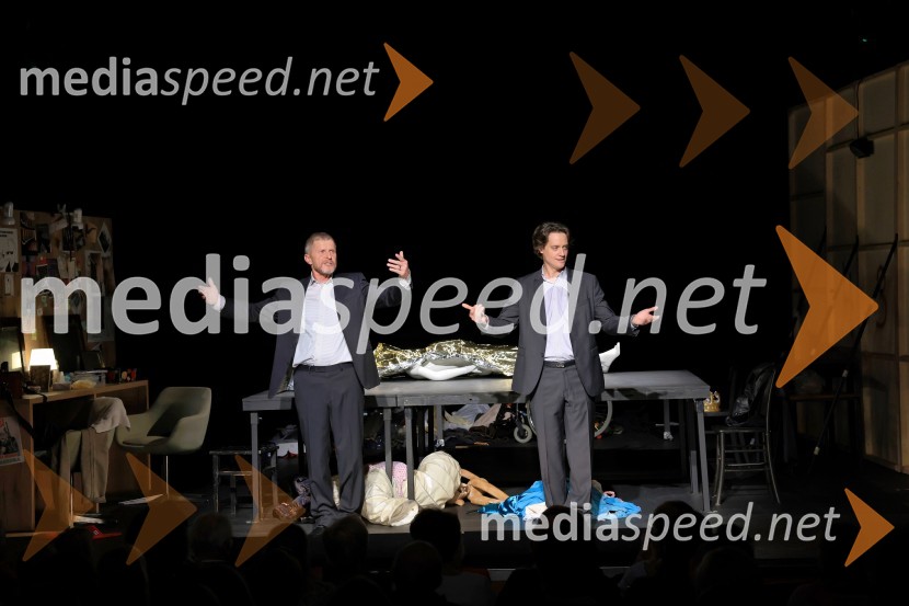  Borut  Veselko, igralec;  Domen Valič, igralecŽivljenje v teatru, premiera, Mestno gledališče Ptuj