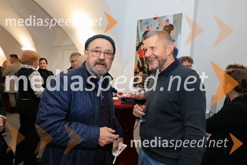  Vlado Novak, igralec;  Borut  Veselko, igralecŽivljenje v teatru, premiera, Mestno gledališče Ptuj