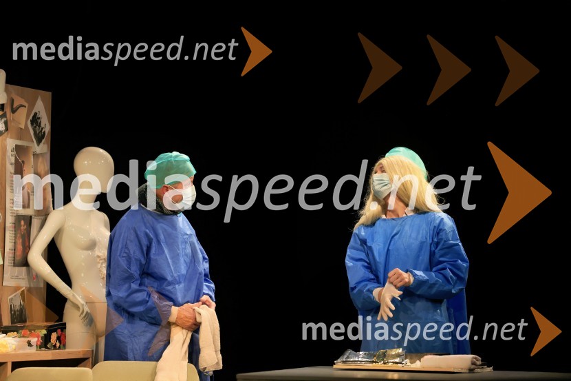  Borut  Veselko, igralec;  Domen Valič, igralecŽivljenje v teatru, premiera, Mestno gledališče Ptuj