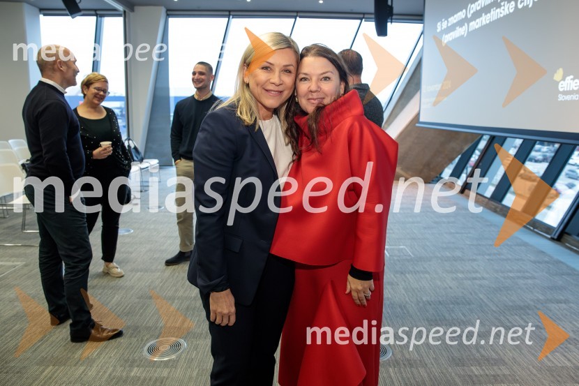  Mojca  Briščik, glavna izvršna direktorica pri SOZ - Slovenski oglaševalski zbornici in predsednica, festival Golden Drum;  Tjaša Kolenc Filipčič, vodja upravljanja z blagovno znamko in direktorica marketinga v Skupini TriglavEffie dan 2024