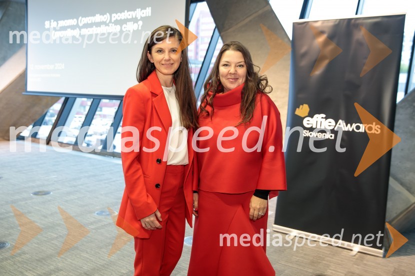  Melanja Korošec, podpredsednica SZS, podpredsednica skupine KJK Sports;  Tjaša Kolenc Filipčič, vodja upravljanja z blagovno znamko in direktorica marketinga v Skupini TriglavEffie dan 2024