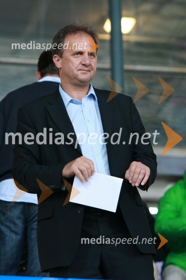 Ivan Simič, predsednik Nogometne zveze SlovenijeNogometna tekma, Superpokal 2009, NK Maribor:NK Interblock
