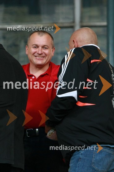 Franc Kangler, župan Mestne občine Maribor in ...Nogometna tekma, Superpokal 2009, NK Maribor:NK Interblock