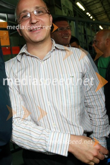 Gregor Jeza, predsednik uprave Hit Šentilj d.d.Nogometna tekma, Superpokal 2009, NK Maribor:NK Interblock