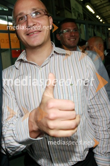 Gregor Jeza, predsednik uprave Hit Šentilj d.d.Nogometna tekma, Superpokal 2009, NK Maribor:NK Interblock