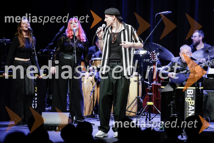  Leizel Abrahams, pevka;  Nastja Vodenik, pevka;  Žigan Krajnčan, igralec, plesalec, koreografŽigan Krajnčan navdušil z orkestrom Big Band RTV Slovenija