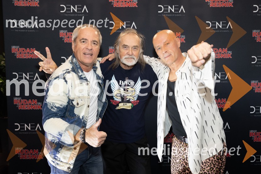  VIli Resnik, pevec;  Dragan  Bulič, glasbeni urednik;  Miran Rudan, pevecRudan in Resnik, prvi skupni koncert in 50 let hitov