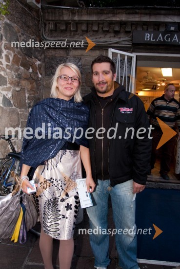 Boštjan Dermol, pevec skupine Nude s puncoDavid Byrne, koncert