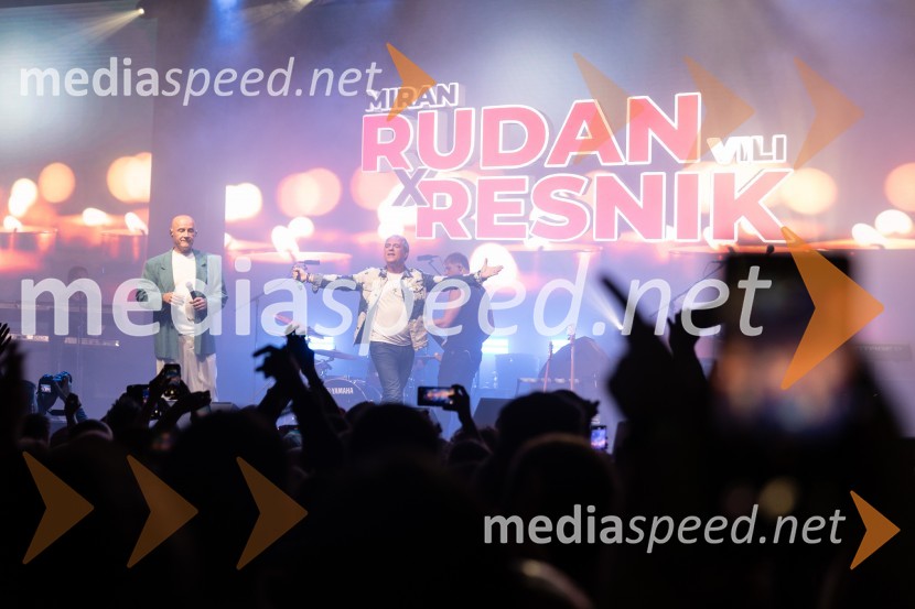  Miran Rudan, pevec;  VIli Resnik, pevecRudan in Resnik, prvi skupni koncert in 50 let hitov
