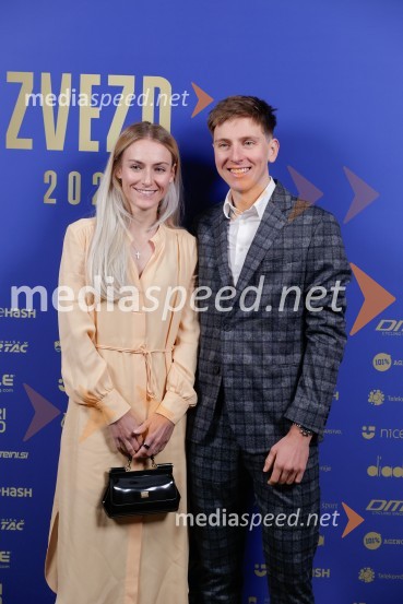  Urška Žigart, kolesarka;  Tadej Pogačar, kolesarVečer zvezd: Kolesar leta 2024 je Tadej Pogačar