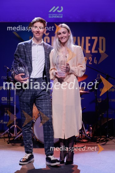  Tadej Pogačar, kolesar;  Urška Žigart, kolesarkaVečer zvezd: Kolesar leta 2024 je Tadej Pogačar