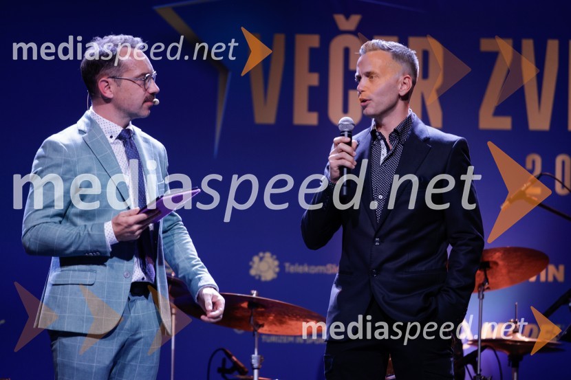  Jože Robežnik,  televizijski voditelj;  Patrik Mikac, kolesarVečer zvezd: Kolesar leta 2024 je Tadej Pogačar