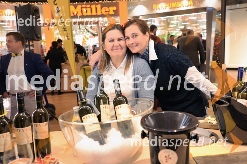  Magda Steyer, Steyer Vina;  Sabina Horvat Goropevšek, Vino HorvatPubeci 2024 v centru Aleja Ljubljana