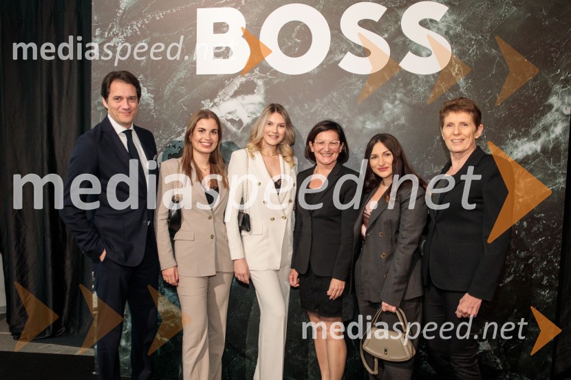 ... ;  ... ;  ... ;  Jožica Brcar, generalna direktorica Magistrat International;  ... ;  Helena Draškovič, Magistrat InterationalOtvoritev prenovljene Boss trgovine v Emporiumu