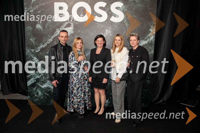  ... ;  ... ;  Jožica Brcar, generalna direktorica Magistrat International;  ... ;  ... Otvoritev prenovljene Boss trgovine v Emporiumu