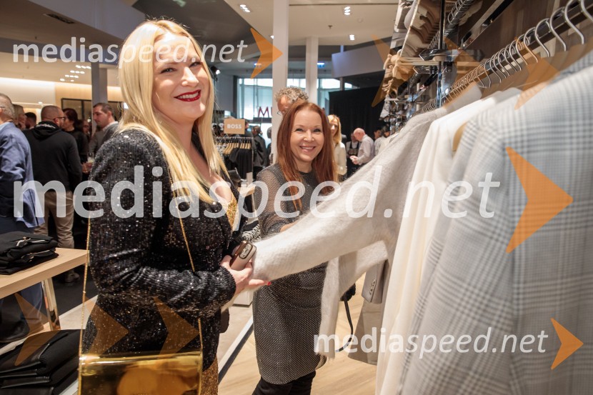  Danica Lovenjak, novinarka, voditeljica;  Regina Kogoj, pevkaOtvoritev prenovljene Boss trgovine v Emporiumu