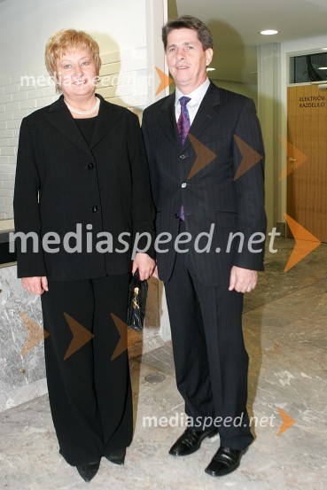 Danica Simšič, ljubljanska županja in Borut Meh, direktor MureViktorji 2005