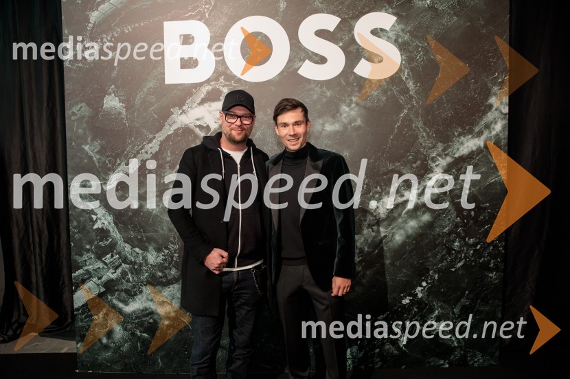  Tomi Meglič, glasbenik, pevec skupine Siddharta;  Primož Roglič, kolesarOtvoritev prenovljene Boss trgovine v Emporiumu