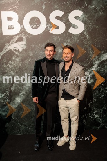  Primož Roglič, kolesar;  Matej Gomboc, Hugo BossOtvoritev prenovljene Boss trgovine v Emporiumu