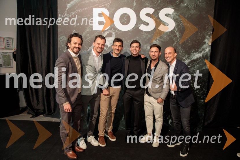  ... ;  ... ;  ... ;  Primož Roglič, kolesar;  Matej Gomboc, Hugo Boss;  ... Otvoritev prenovljene Boss trgovine v Emporiumu