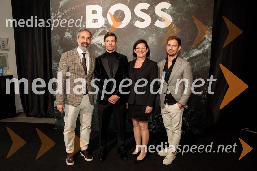  ... ;  Primož Roglič, kolesar;  Jožica Brcar, generalna direktorica Magistrat International;  Matej Gomboc, Hugo BossOtvoritev prenovljene Boss trgovine v Emporiumu