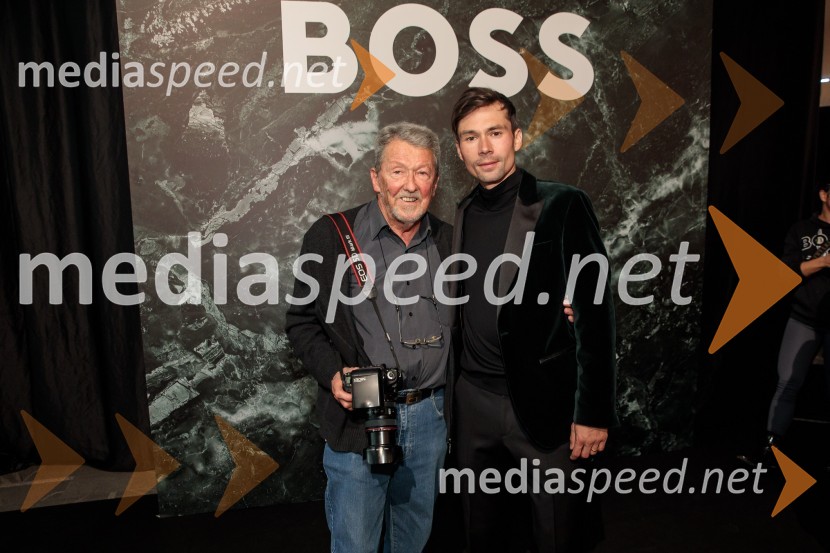  Stane Jerko, fotograf;  Primož Roglič, kolesarOtvoritev prenovljene Boss trgovine v Emporiumu