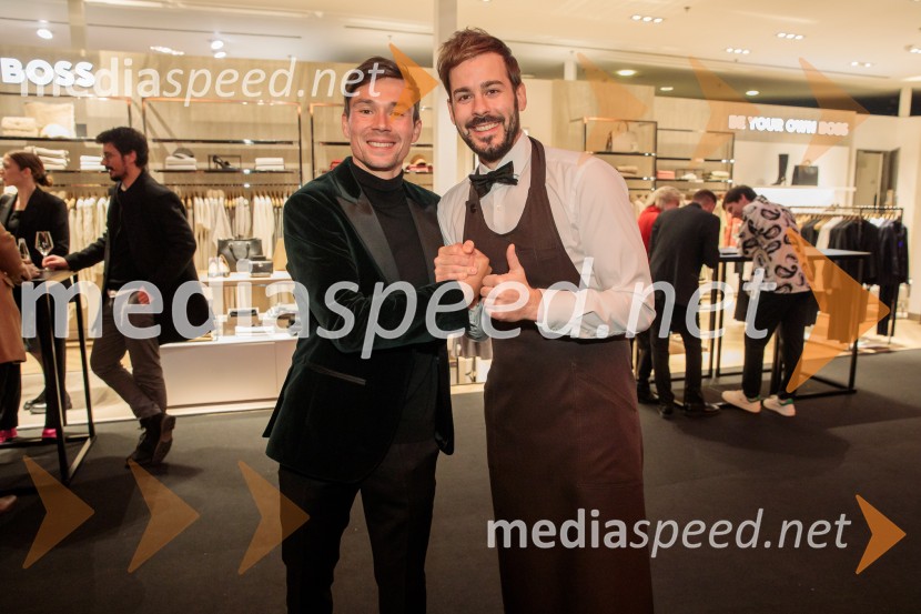  Primož Roglič, kolesar;  ... Otvoritev prenovljene Boss trgovine v Emporiumu