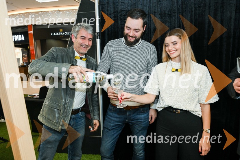  Robert Hafner, Vinarstvo Hafner;  Aleksander Rigo, Rigo Vino;  Maruša Mukenauer, Vino MukenauerPubec v Citycentru Celje
